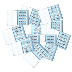 [Juego de 24] Boletos de guardarropa rifa azul cielo 1-1000 código de seguridad único tómbola - Imagen 1 de 6