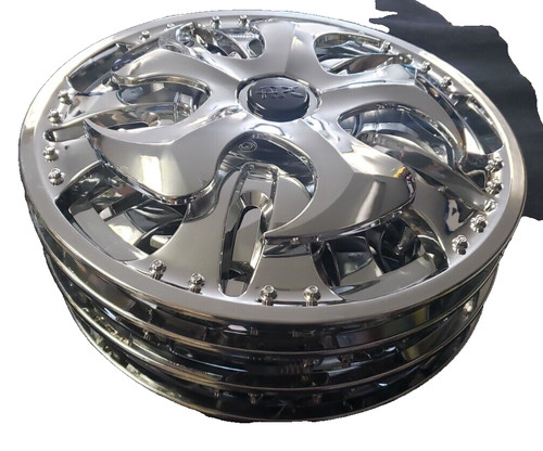 APC 14'' Spinner Wheel Covers- Flames with SCRATCHES (box contains all 4)