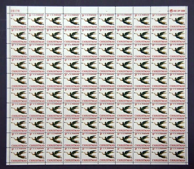 US Stamps 1965 Mint Sheet 5 cent "Xmas, Angel with Trumpet" Nov 01st,MNH SC#1276 - Image 1 of 4