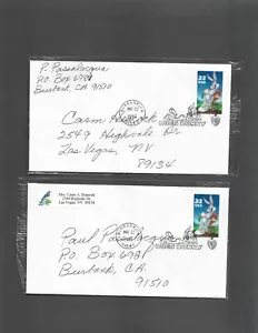 1997 Bugs Bunny 32 Cent First Day Of Issue / Cover x 2 New - Sealed! - Picture 1 of 2