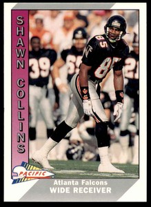 1991 Pacific. Shawn Collins . Atlanta Falcons #8