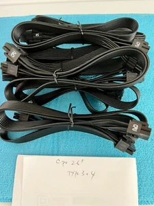 10 PCs  Corsair  8 PIN TO 8 PIN ( 4+4)  type 3 type 4  CPU POWER CABLE,ORIGINAL  - Picture 1 of 11