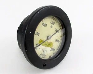 6" Ashcroft Pressure Gauge 25 LB SUBD A.I.S.I. 316 Tube Range 0-3000 - Picture 1 of 3