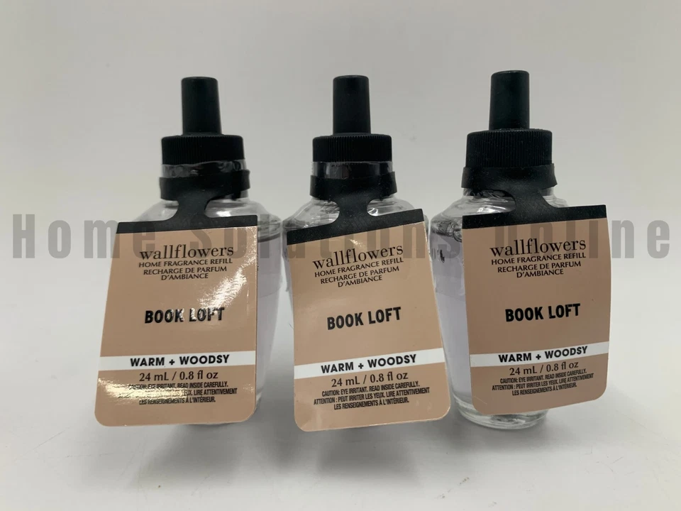 Bath & Body Works Book Loft Wallflower Fragrance Bulbs S/3 0.8 Fl Oz #3045A - Image 1 of 1