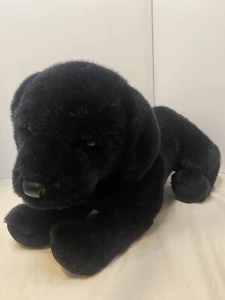 Douglas Cuddle Toys 1852 James Black Lab Large Plush Labrador Stuffed Animal - Picture 1 of 9