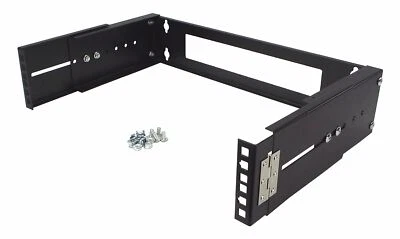 CNAweb 2U 19-Inch Hinged Extendable Wall Mount Bracket Network Equipment Rack - Image 1 of 4