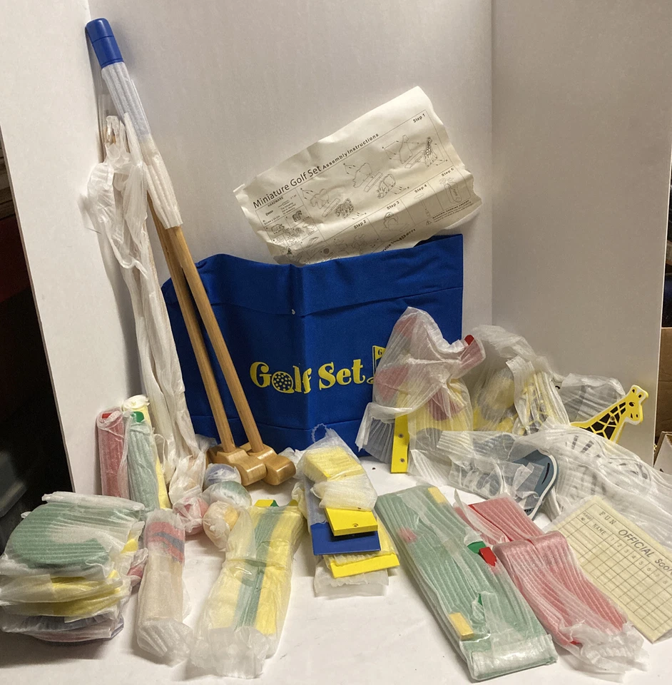 Kids Wooden Miniature Golf Set Outdoors Exercise Toys - Early Educational - Image 1 of 1