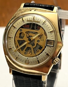 1977, BULOVA ACCUTRON SPACEVIEW 218 , "TOMAHAWK" 14k GOLD FILLD - Picture 1 of 6
