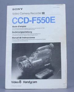 Mode d'emploi pour Sony CCD-F550E en Français / Deutsch / Espanol (Réf#D-130) - Photo 1/2