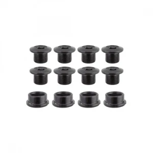 Origin8 Thruster 2x Boost/Fat Chainring Bolt Set M8x6.5mm Bolt (x8) / M8x5.5mm - Picture 1 of 1