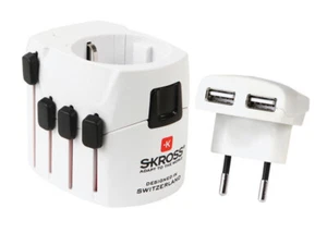 Adaptador viaje universal Skross Pro USB blanco. - Imagen 1 de 2