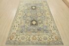 Oushak Carpet 6’1” x 8’10” Grey Wool Traditional Hand-Knotted Oriental Rug