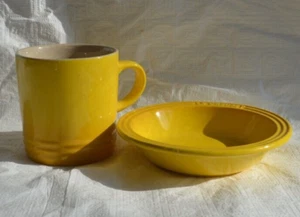 Le Creuset Yellow Mug and Bowl - Picture 1 of 8