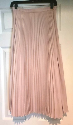 Falda plisada midi Club Monaco para mujer cintura rosa talla 27 pulgadas (Falta etiqueta de talla) Foto 1 de 4