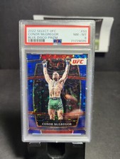 2022 Panini Select UFC CONOR MCGREGOR Blue Disco Prizm #93- PSA NM-MT 8 🔥🔥🔥