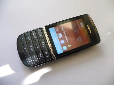 Guter Zustand Nokia Asha 300 Graphite Black 3G LOCKED TO OLD 3G VIRGIN - Bild 1 von 4