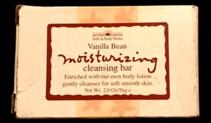 Vintage! Bath And Body Works feuchtigkeitsspendende reinigende Seife Vanilleschote verpackt - Bild 1 von 4