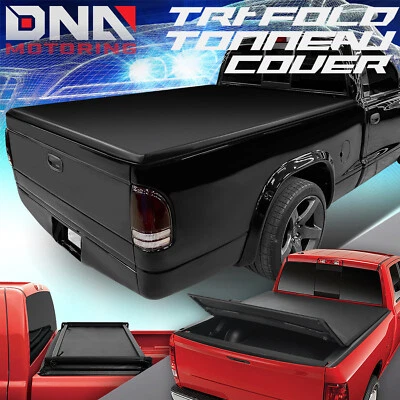 FOR 1997-2004 DODGE DAKOTA 6.5' ADJUSTABLE TRI-FOLD SOFT TRUNK BED TONNEAU COVER - Image 1 of 4