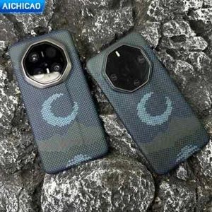 Funda de teléfono de fibra de carbono real para Huawei Mate 70RS/60RS carcasa de fibra de aramida - Imagen 1 de 18