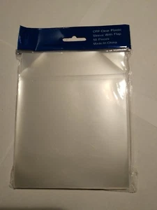 50 Pack CPP Clear Plastic Sleeve With Flap For CDs DVDs - Picture 1 of 2