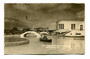 Vintage Postcard RPPC MONTERREY Mexico LAKE & CASINO OF THE C MILITARY - Picture 1 of 2
