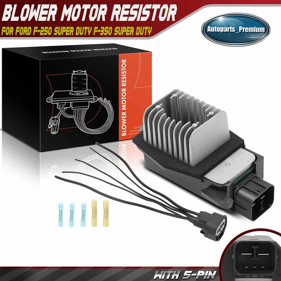 Резистор двигателя вентилятора отопителя для Ford F-250 Super Duty F-350 Super Duty F-650 - Изображение 1 из 4