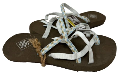 Free Waters 女式 Supreem Sierra 一脚蹬绑带凉鞋棕色尺码:6 103A — 第 1/4 张图片