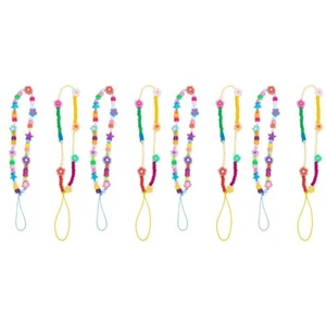 8 Pcs Bling Crystal Wrist Strap Acrylic Phone Hanging String - Zdjęcie 1 z 12