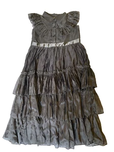 Wednesday Dark Romantic Dress Black Tulle Womens XS or Girls SzXL/150 Victorian - Picture 1 of 15