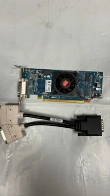 DELL Windows 10 DUAL MONITOR DVI Video Graphics Card AMD HD Radeon 5450 SFF HP - Image 1 of 4