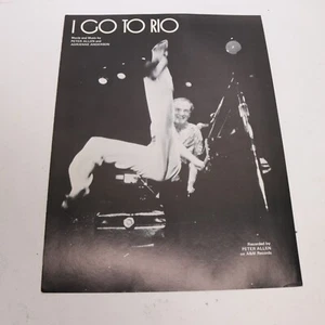 Peter Allen I Go To Rio Piano Sheet Music 1977 Irving Music - Picture 1 of 5