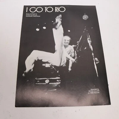 Peter Allen I Go To Rio Piano Sheet Music 1977 Irving Music - Image 1 of 4
