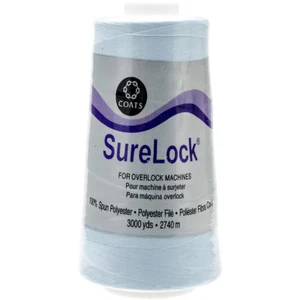 Surelock Overlock Thread 3,000yd Light Blue Lot of 6 - Picture 1 of 1