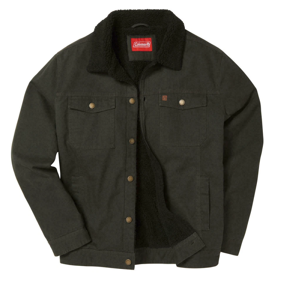 Chaqueta de trabajo Coleman Sherpa forrada duradera resistente al desgarro con caparazón de sarga $125 Foto 1 de 1