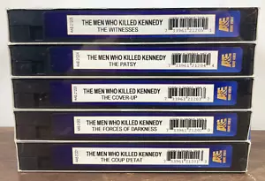 The Men Who Killed Kennedy 2001 A&E TV Documentary 5 VHS Set Sealed John F JFK - Picture 1 of 4