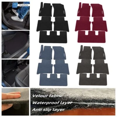 Fit For Chevrolet Velour Car Floor Mat Carpet Rug Pad Liner Antislip All Seasons - Image 1 of 4