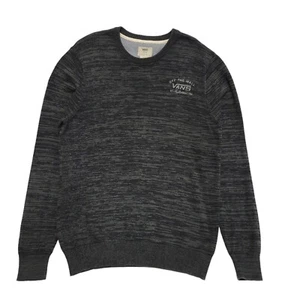 Vans Dark Grey Long Sleeve Crew Neck Jumper Uk Men's Size Medium DD557 - Picture 1 of 7