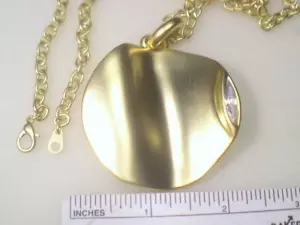 #..10..Pc;s..LOT.. NECKLACES VINTAGE DESIGNER SIGNED 18KTEP GOLD FINISH 1028-17 - Picture 1 of 6