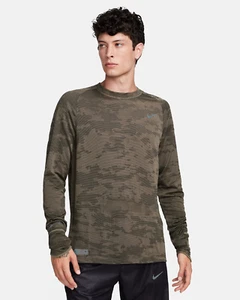 Nike Therma-FIT ADV Running Top Long Sleeve FB8538-222 Olive Size Medium - Picture 1 of 5