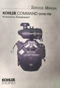Kohler Command CH18-750 CH20 Horizontal Engine Owner & Service (2 Manual s) h.p - Picture 1 of 3