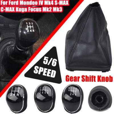 MT Para Ford Transit S-Max Kuga Mondeo Galaxy Perilla de Cambio Palanca de Cambios Bota Foto 1 de 4