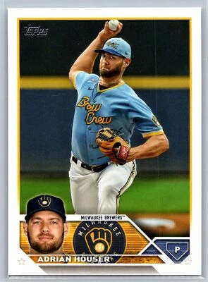 2023 Topps #323 Adrian Houser Advanced Stats #/300 - Image 1 of 2