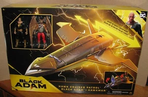 DC Comics Hawk Cruiser Patrol include scatola danneggiata Adam e Hawkman nera - Foto 1 di 8