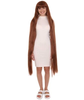 50" Extra Long Multicolor Straight Wig with Bangs, Cosplay Party Hair, HW-1844 - Image 1 of 4