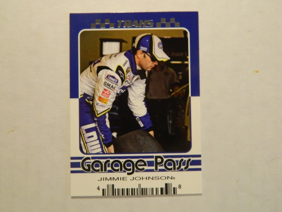 2007 Press Pass Traks Garage Pass Card of Jimmy Johnson -  NASCAR - Image 1 of 1
