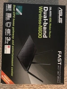 Asus N600 600Mbps WiFi Wireless Gigabit ADSL Modem Router DSL-N55U - Picture 1 of 1