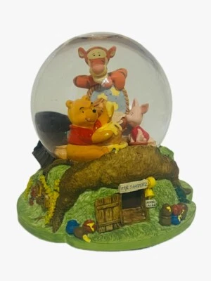 Disney Store Globo de Nieve Globo de Nieve Figura Tigger Eeyore Pooh Caja de Música Musical Foto 1 de 4