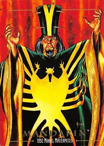 MANDARIN / 1992 Marvel Masterpieces BASE Trading Card #47 - Art by JOE JUSKO - Picture 1 of 2