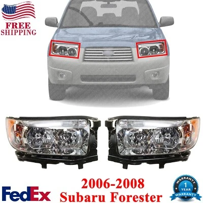 Conjunto de luces delanteras lado izquierdo y derecho para Subaru Forester 2006-08 Foto 1 de 4