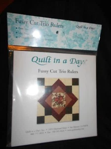 Reglas de trío Fussy Cut 6,4 4,5 3,5 pulgadas edredón en un día 2015 - Imagen 1 de 2